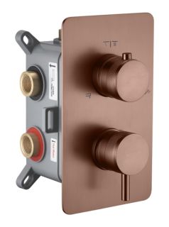 Встраиваемый смеситель для душа Boheme Cell 135-3-BRB 3-х проходной брашированная бронза